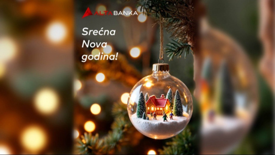 ALTA Banka čestita Novu godinu: "Neka donese sigurnost i nove razloge za optimizam"